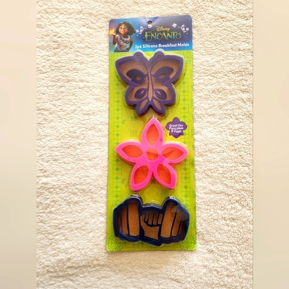 New Disney's Encanto 3 Piece Silicone Breakfast Mold Set